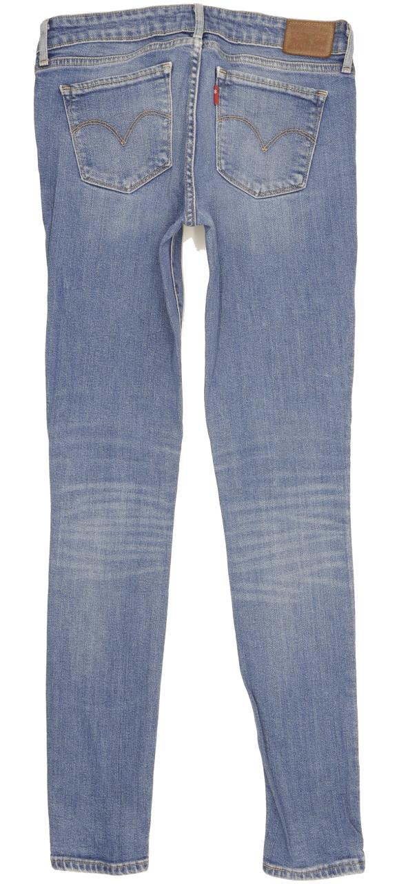 Levi's 711 Women Blue Skinny Slim Stretch Jeans W28 L31