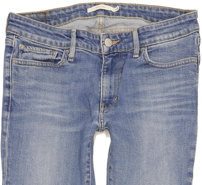Levi's 711 Women Blue Skinny Slim Stretch Jeans W28 L31