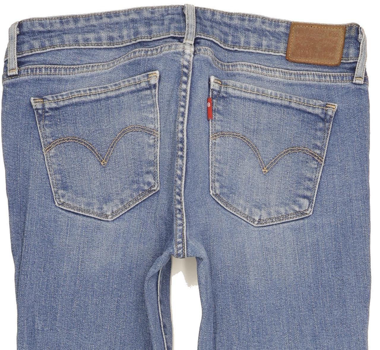 Levi's 711 Women Blue Skinny Slim Stretch Jeans W28 L31