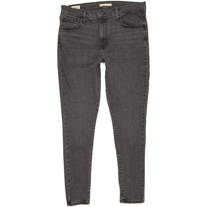 Levi's 720 Charcoal Skinny Slim Stretch Jeans High Waisted W33 L30