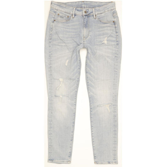 G-Star 3301 Ultra Women Blue Skinny Slim Stretch Jeans W30 L30