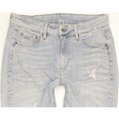 G-Star 3301 Ultra Women Blue Skinny Slim Stretch Jeans W30 L30