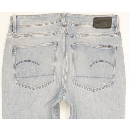 G-Star 3301 Ultra Women Blue Skinny Slim Stretch Jeans W30 L30