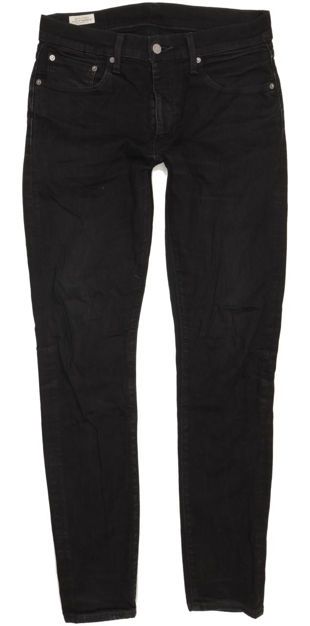 Levi's 512 Men Black Tapered Slim Stretch Jeans W32 L33