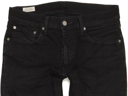 Levi's 512 Men Black Tapered Slim Stretch Jeans W32 L33