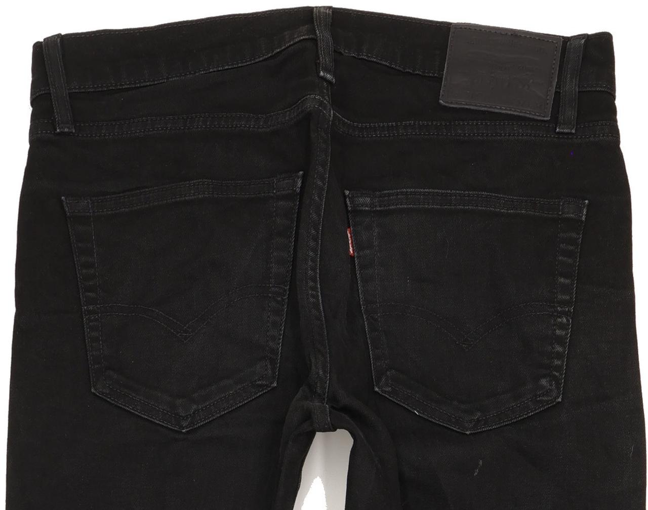 Levi's 512 Men Black Tapered Slim Stretch Jeans W32 L33