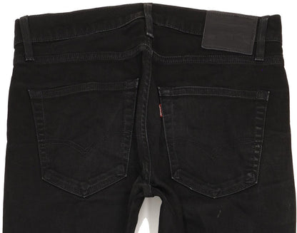 Levi's 512 Men Black Tapered Slim Stretch Jeans W32 L33