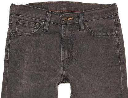Levi's 513 Men Charcoal Straight Slim Jeans W30 L30