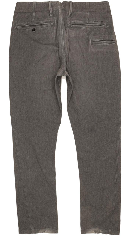 G-Star Vetar Men Grey Straight Slim Chino Stretch Jeans W32 L30