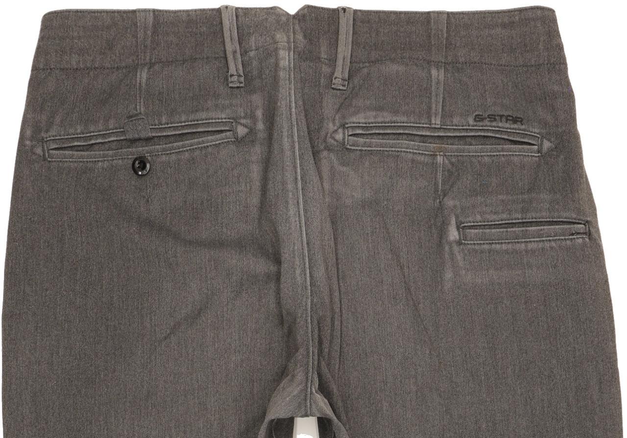 G-Star Vetar Men Grey Straight Slim Chino Stretch Jeans W32 L30