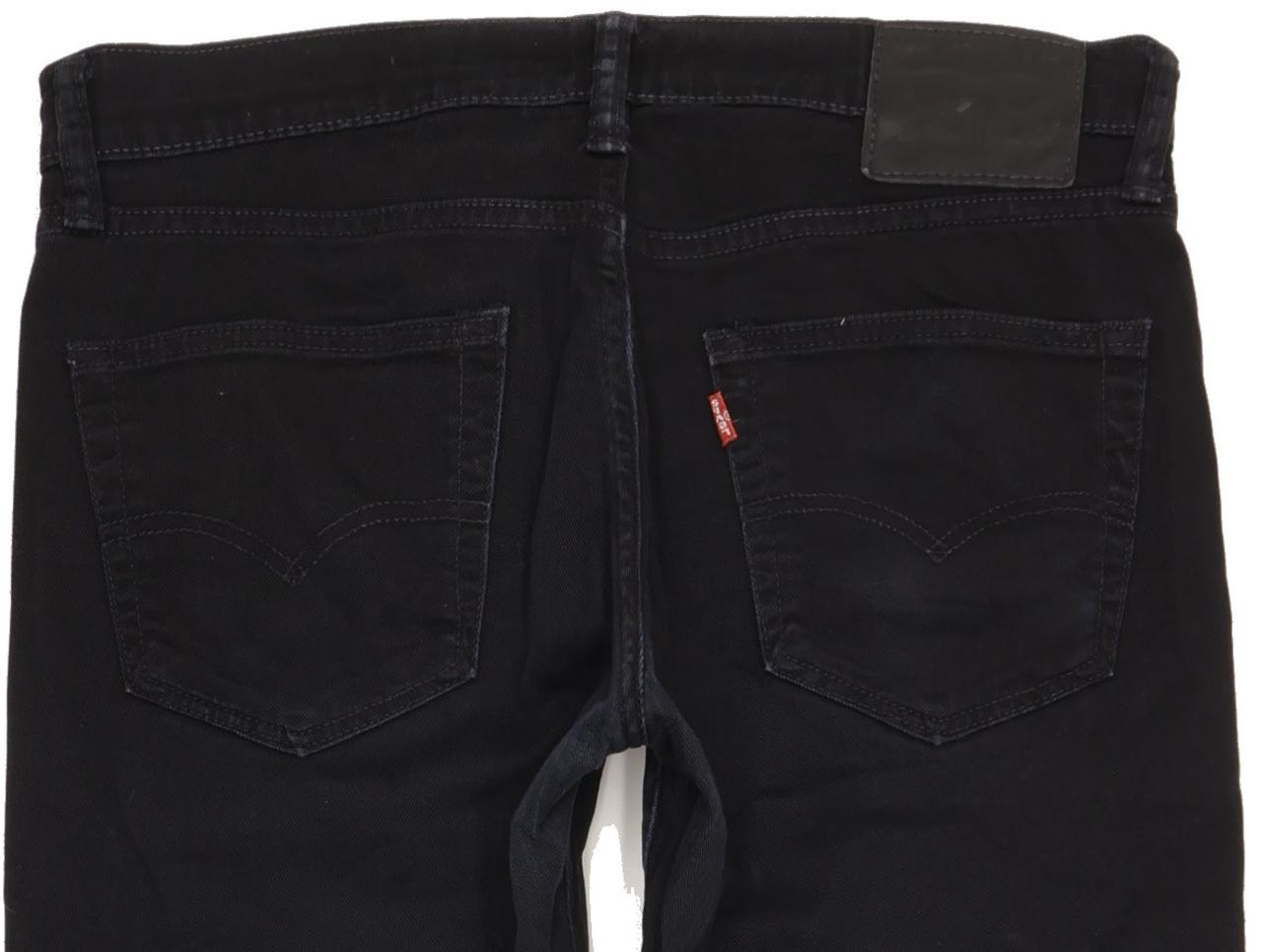 Levi's 511 Men Black Straight Slim Stretch Jeans W32 L32