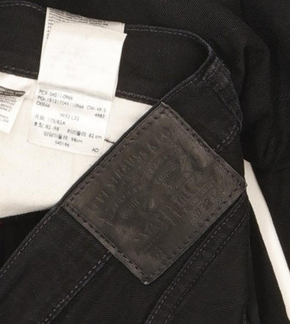 Levi's 511 Men Black Straight Slim Stretch Jeans W32 L32