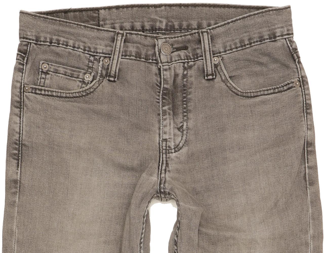Levi's 511 Men Grey Straight Slim Stretch Jeans W30 L32
