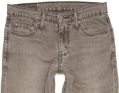 Levi's 511 Men Grey Straight Slim Stretch Jeans W30 L32