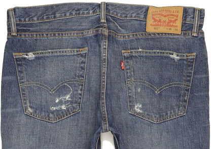 Levi's 511 Men Blue Straight Slim Jeans W36 L32