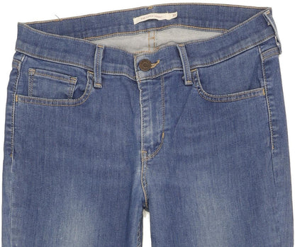 Levi's 710 Super Women Blue Skinny Slim Stretch Jeans W31 L31