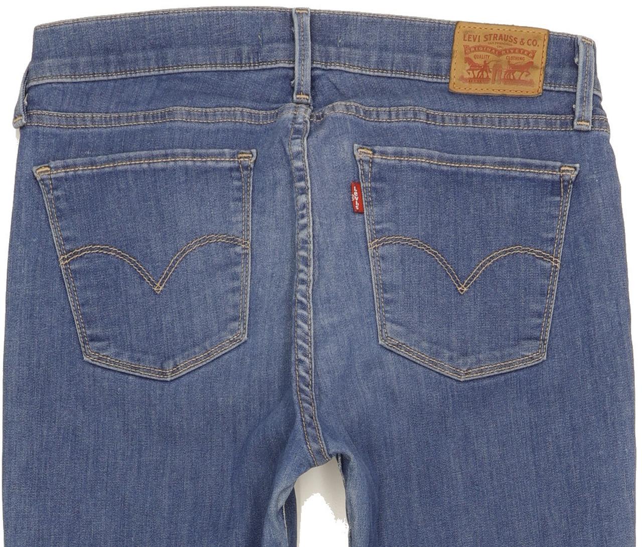 Levi's 710 Super Women Blue Skinny Slim Stretch Jeans W31 L31