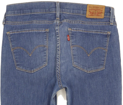 Levi's 710 Super Women Blue Skinny Slim Stretch Jeans W31 L31