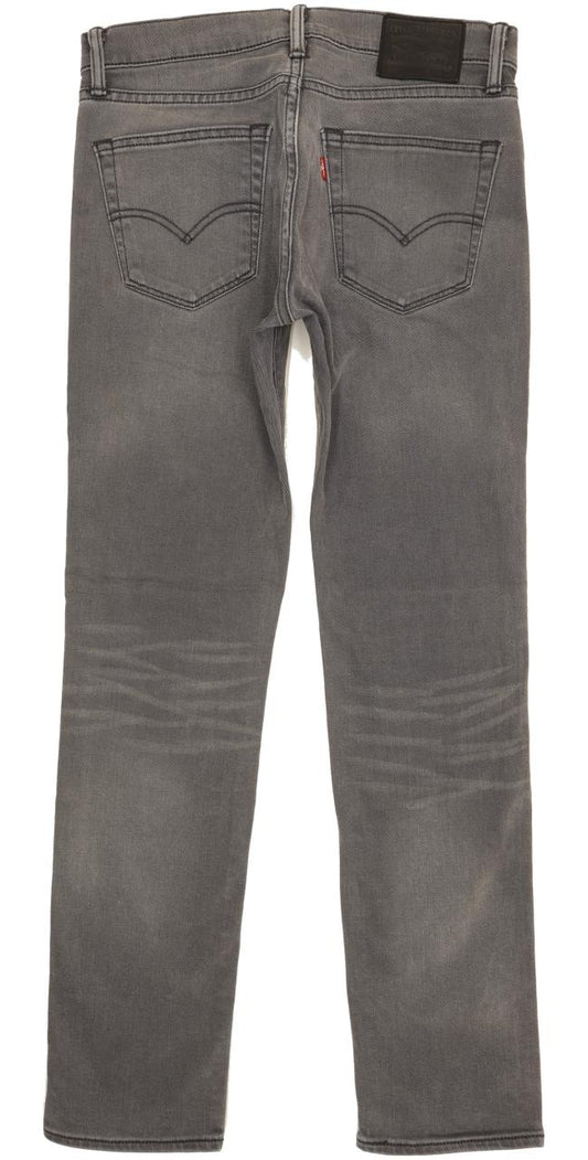 Levi's 511 Men Grey Straight Slim Stretch Jeans W33 L31