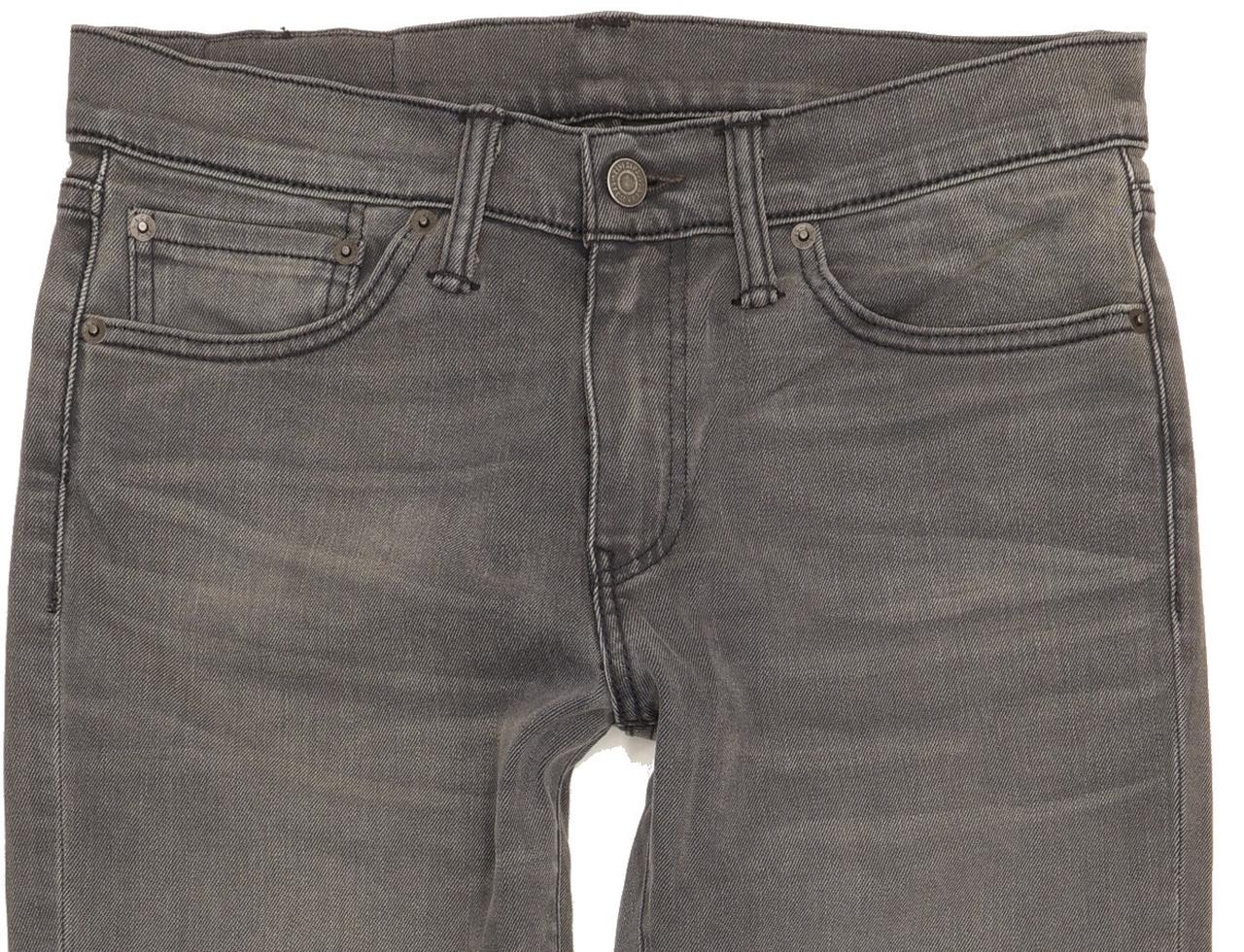 Levi's 511 Men Grey Straight Slim Stretch Jeans W33 L31