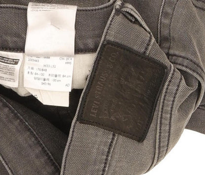 Levi's 511 Men Grey Straight Slim Stretch Jeans W33 L31