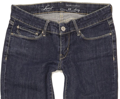 Levi's Demi Curve Women Blue Skinny Slim Stretch Jeans W27 L29