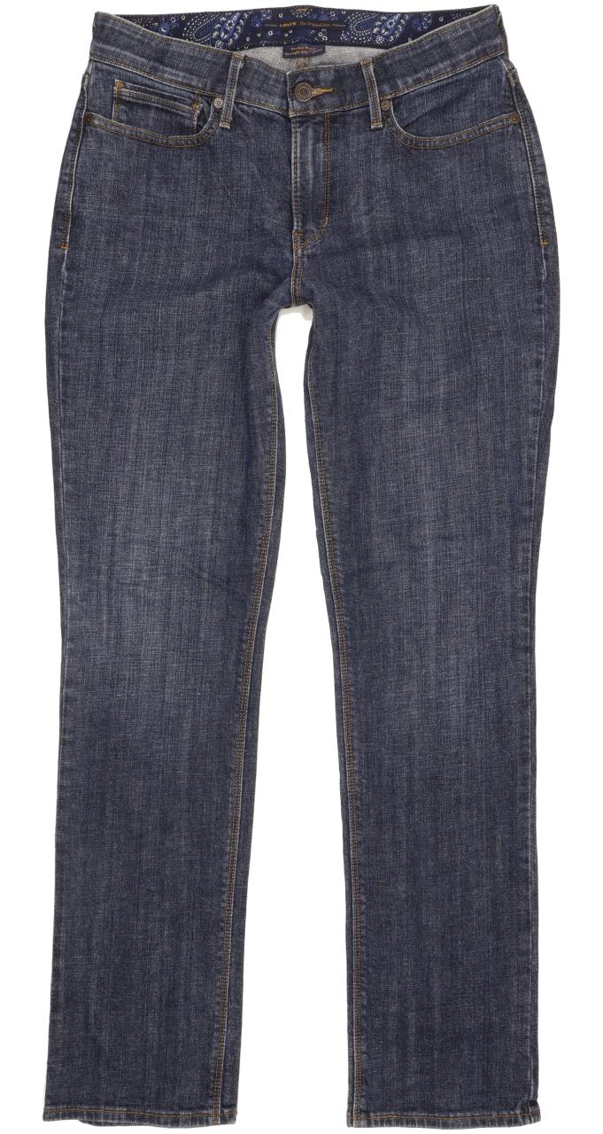Levi's 525 Women Blue Straight Slim Stretch Jeans W30 L31