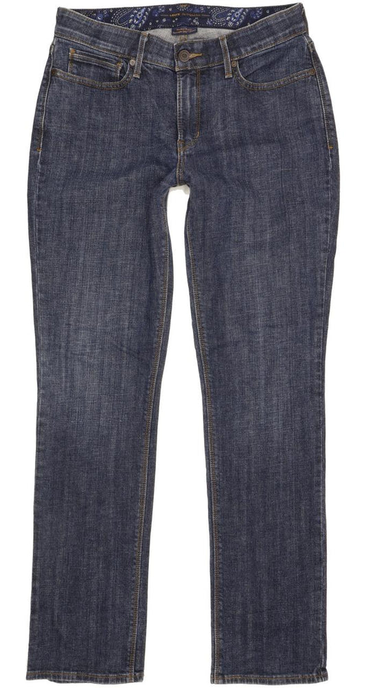 Levi's 525 Women Blue Straight Slim Stretch Jeans W30 L31
