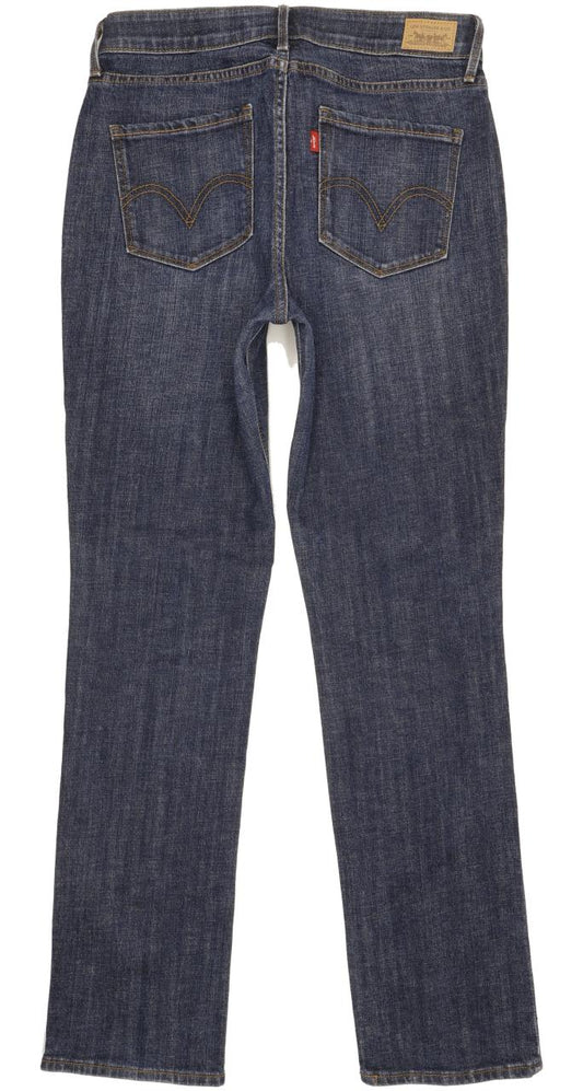 Levi's 525 Women Blue Straight Slim Stretch Jeans W30 L31