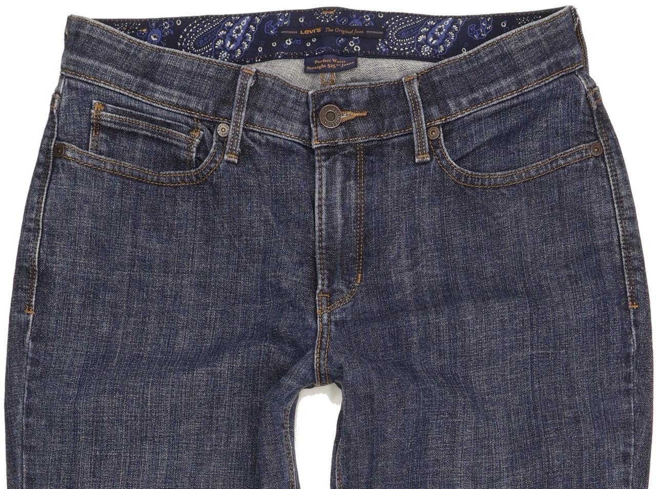 Levi's 525 Women Blue Straight Slim Stretch Jeans W30 L31
