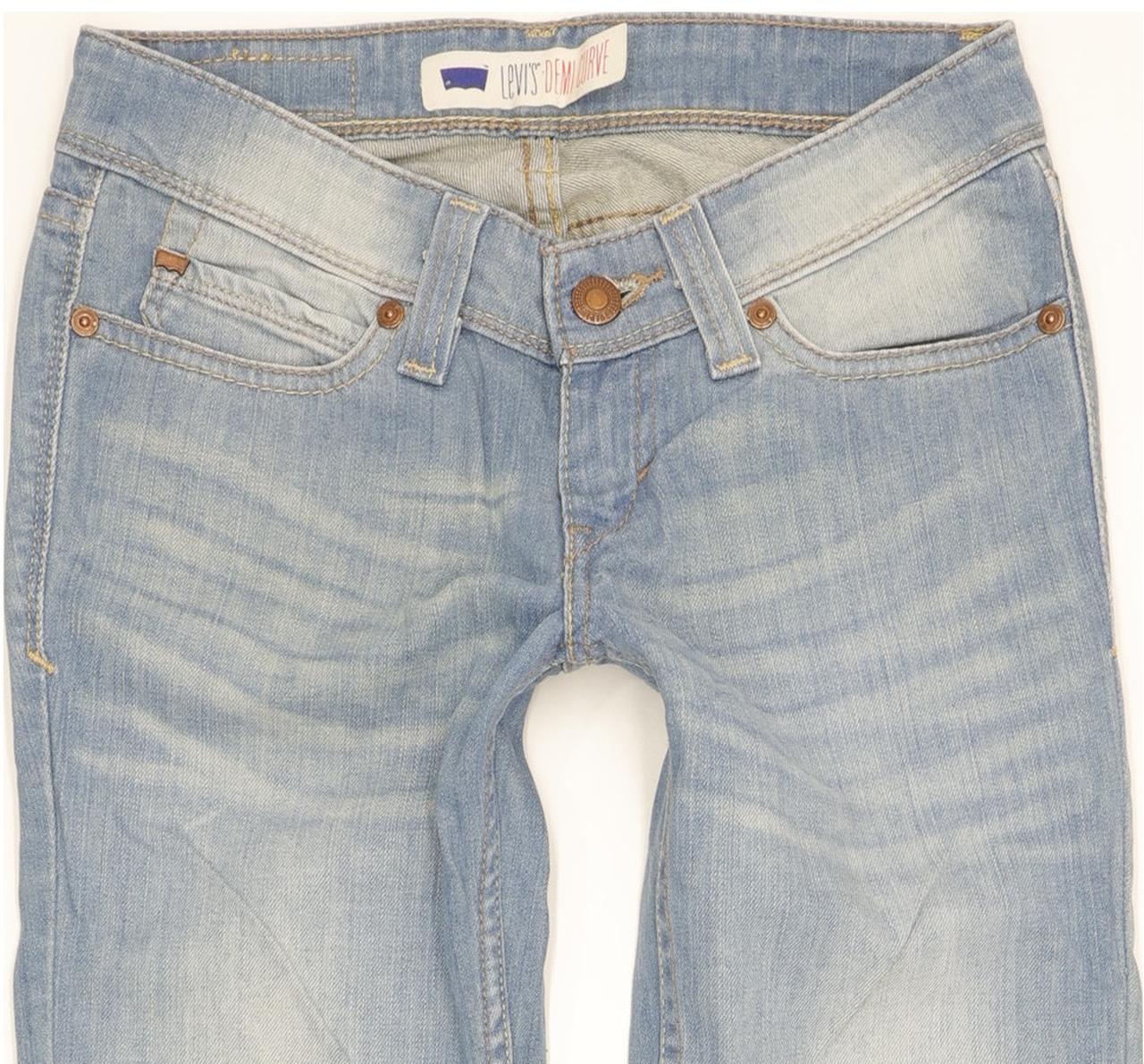 Levi's Demi Curve Women Blue Skinny Slim Stretch Jeans W24 L30