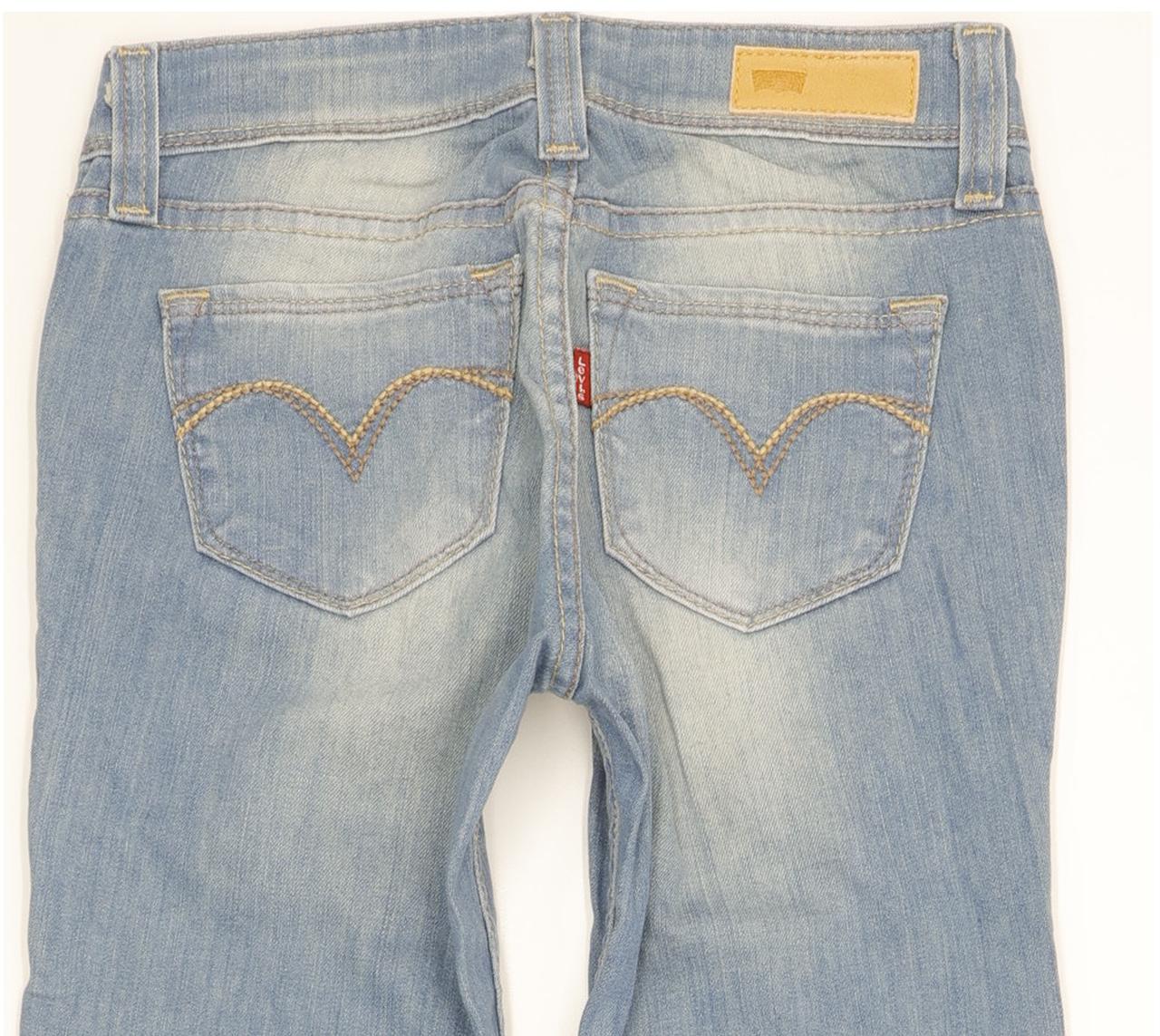 Levi's Demi Curve Women Blue Skinny Slim Stretch Jeans W24 L30