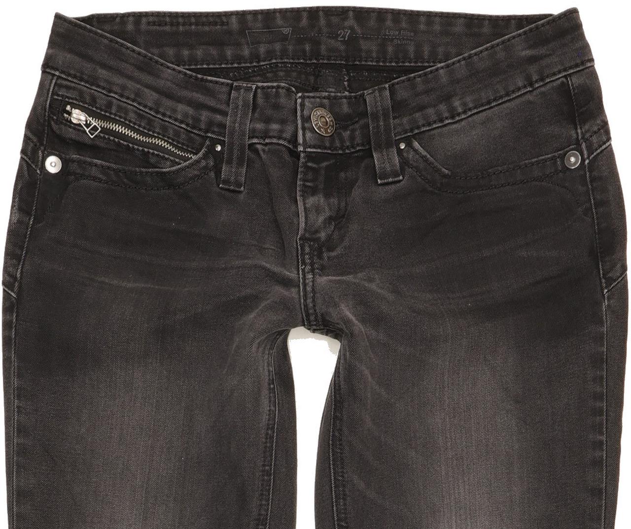 Levi's Women Black Skinny Slim Stretch Jeans W28 L30