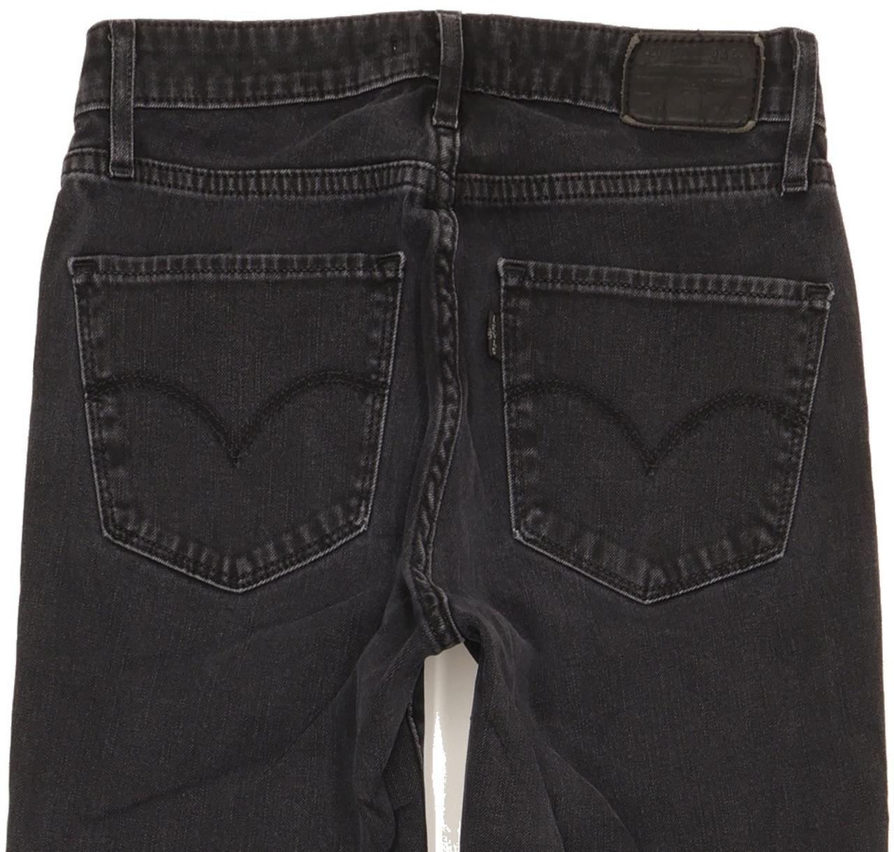 Levi's 721 Women Black Skinny Slim Stretch Jeans W26 L30