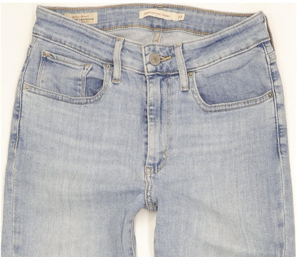 Levi's 721 Women Blue Skinny Slim Stretch Jeans W27 L30