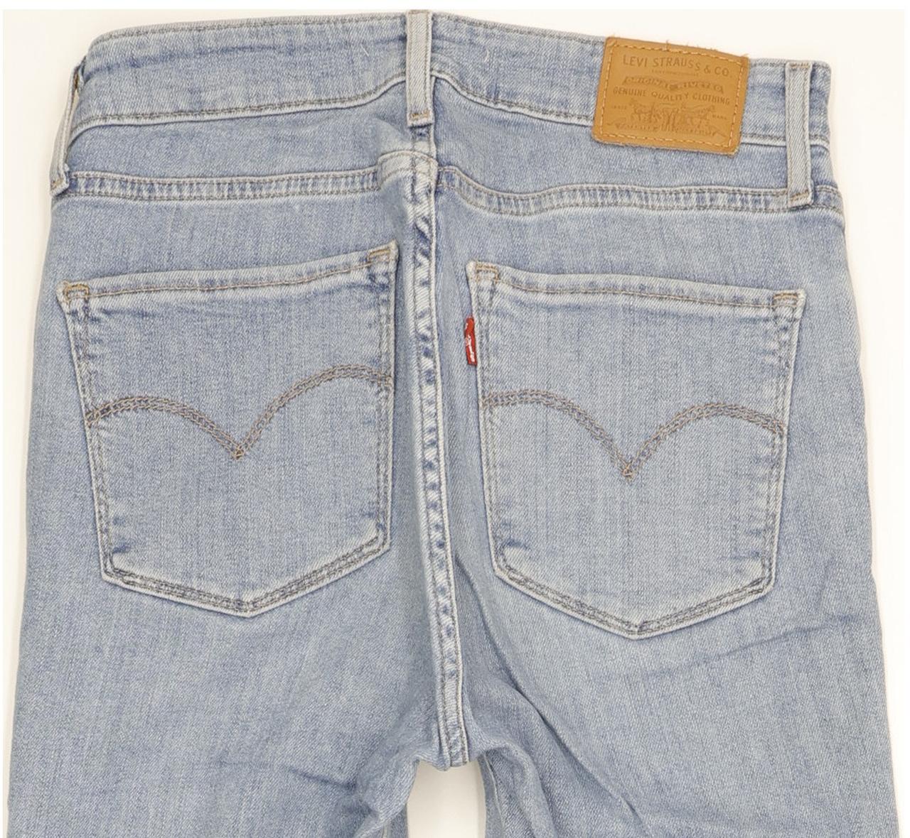 Levi's 721 Women Blue Skinny Slim Stretch Jeans W27 L30