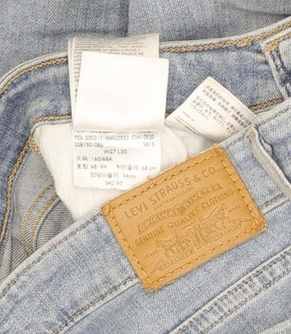 Levi's 721 Women Blue Skinny Slim Stretch Jeans W27 L30