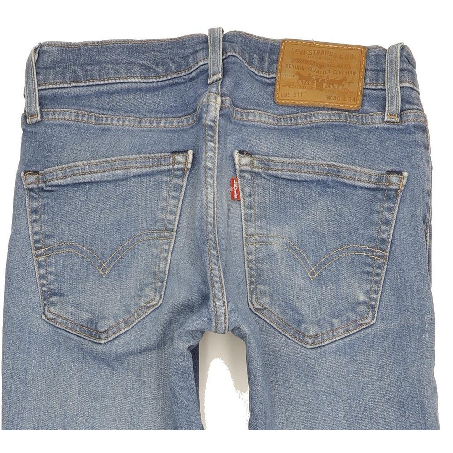 Levi's 511 Men Blue Straight Slim Stretch Jeans W30 L34