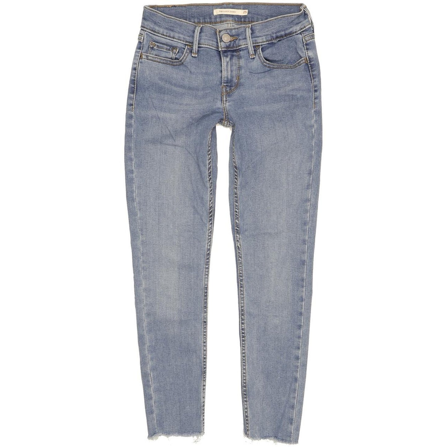 Levi's 710 Super Women Blue Skinny Slim Stretch Jeans W25 L24