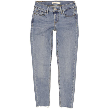 Levi's 710 Super Women Blue Skinny Slim Stretch Jeans W25 L24