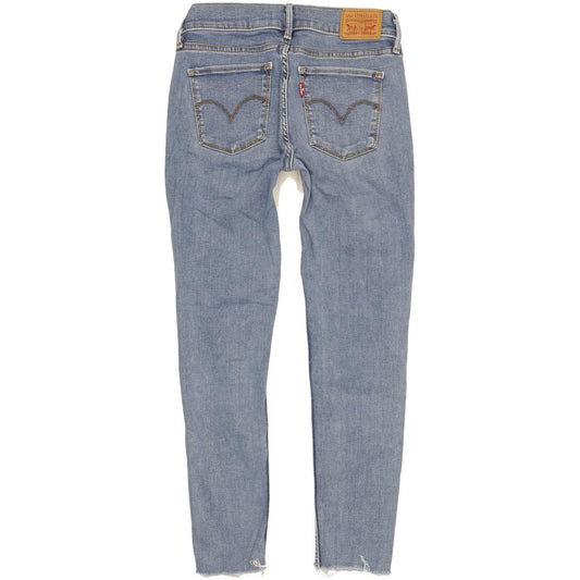 Levi's 710 Super Women Blue Skinny Slim Stretch Jeans W25 L24