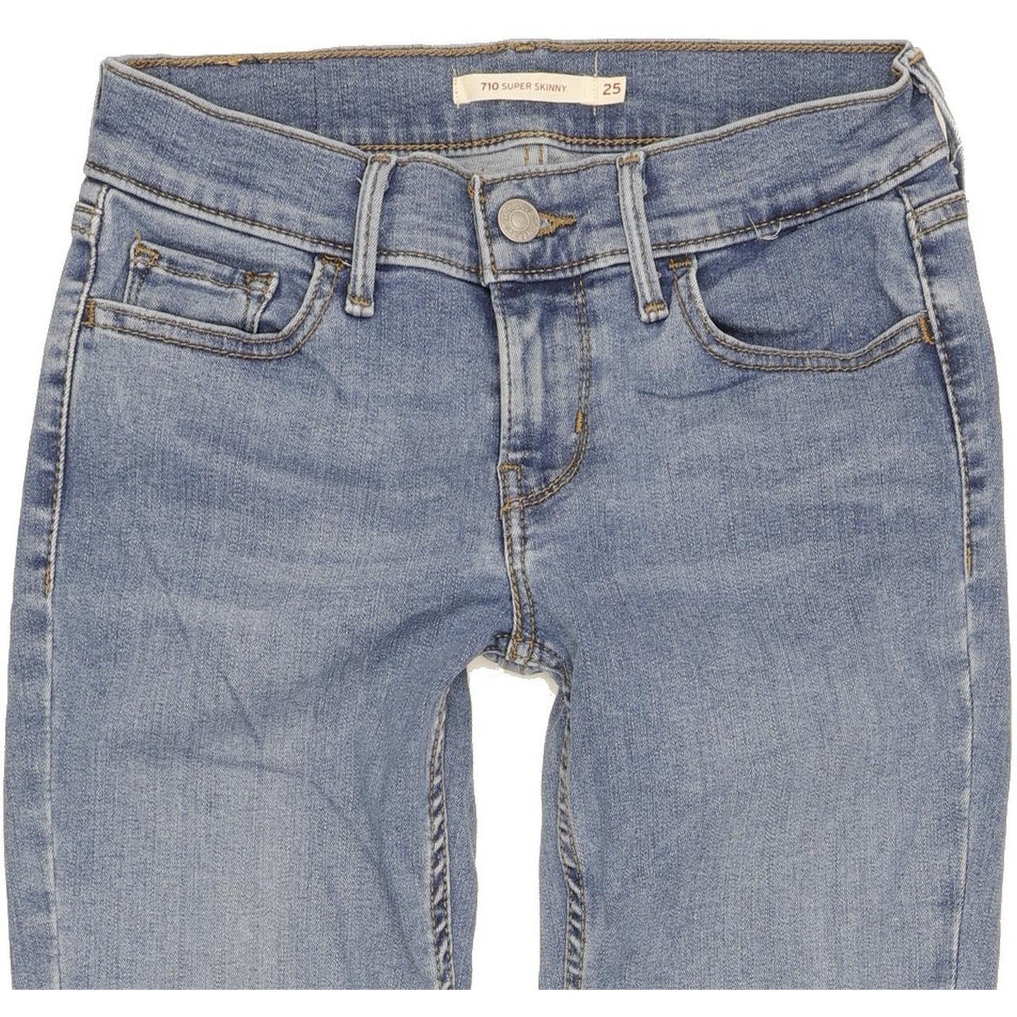 Levi's 710 Super Women Blue Skinny Slim Stretch Jeans W25 L24