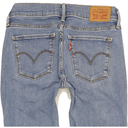 Levi's 710 Super Women Blue Skinny Slim Stretch Jeans W25 L24