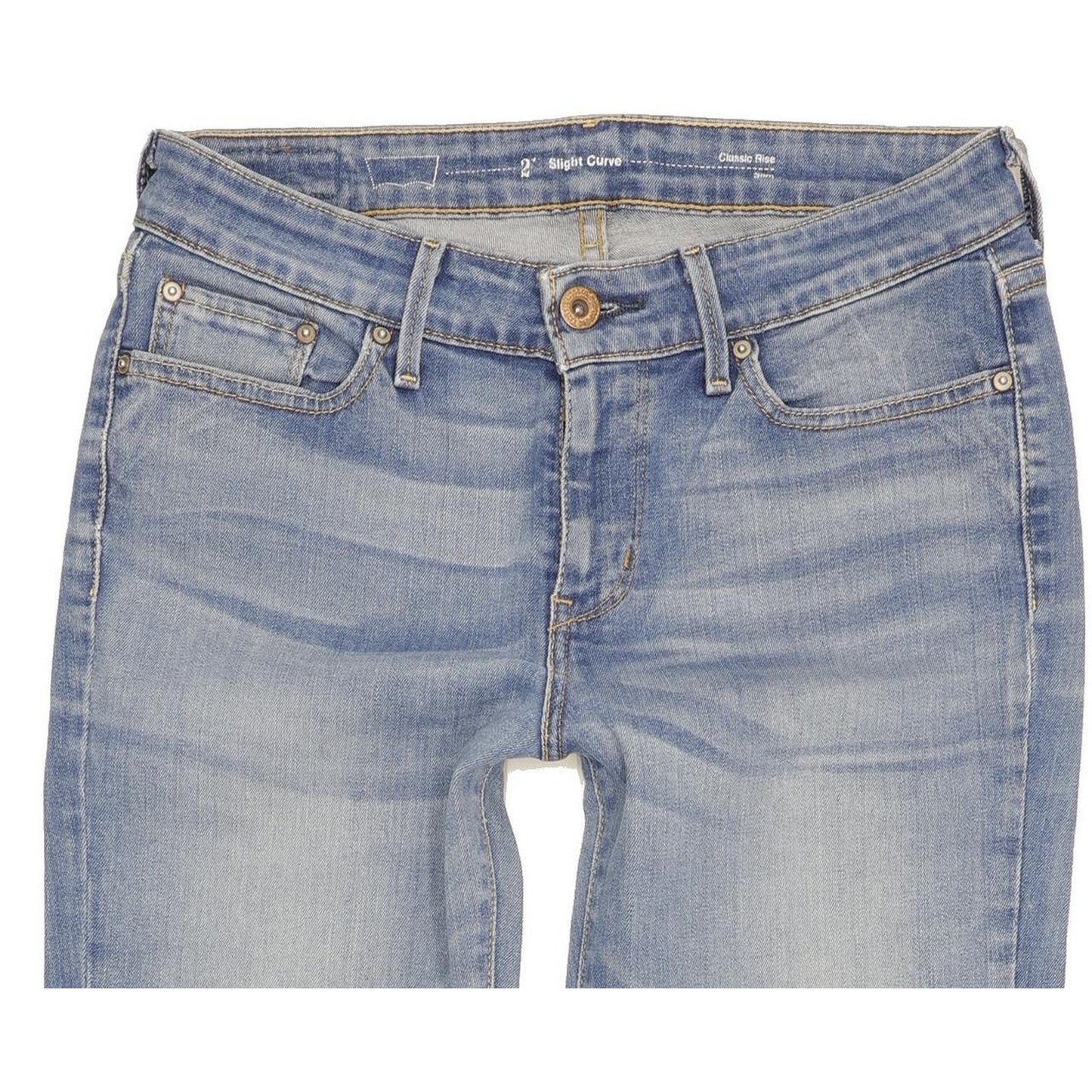 Levi's Slight Curve Women Blue Straight Classic Stretch Jeans W27 L25