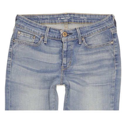 Levi's Slight Curve Women Blue Straight Classic Stretch Jeans W27 L25