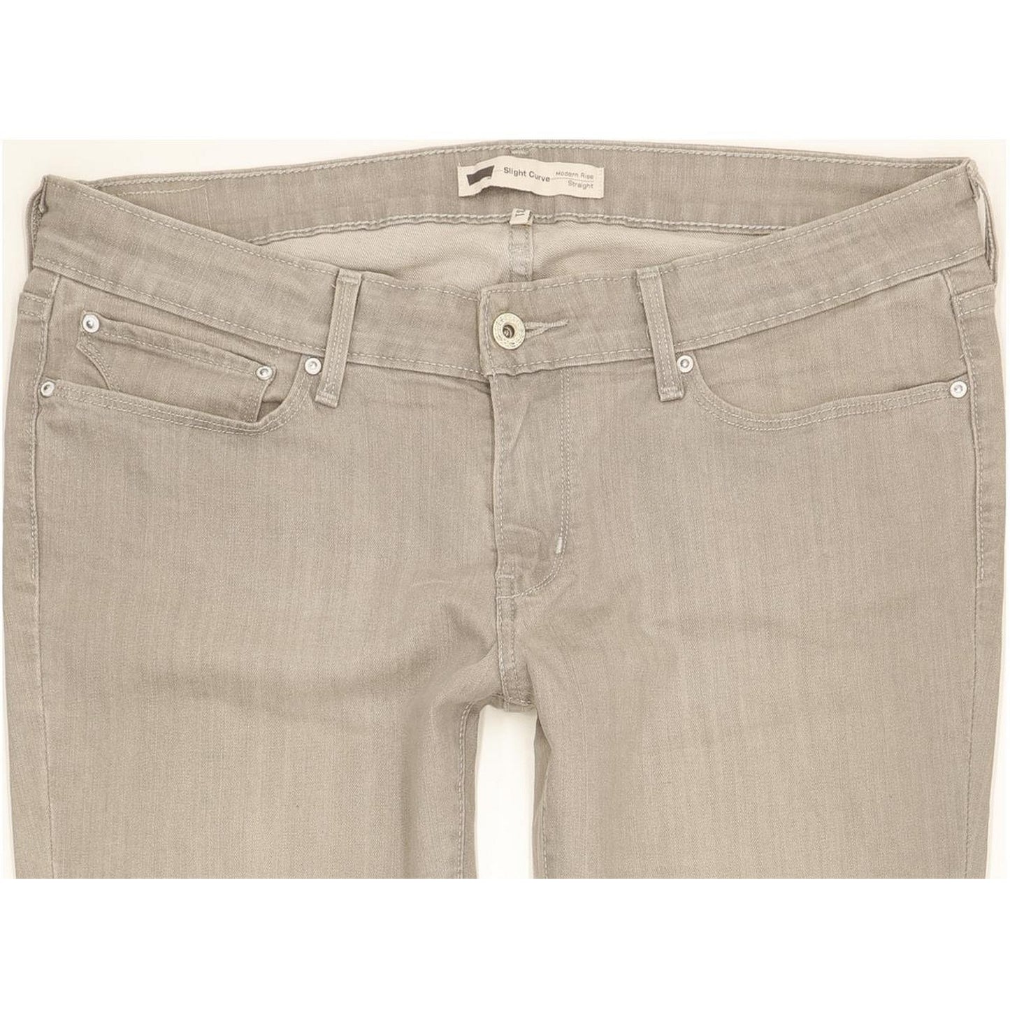 Levi's Slight Curve Women Grey Straight Slim Stretch Jeans W31 L29
