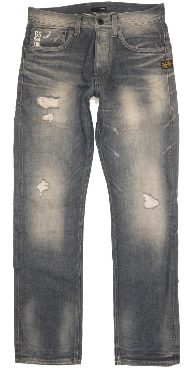 G-Star Attacc Men Blue Straight Regular Jeans W31 L33