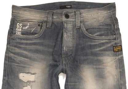 G-Star Attacc Men Blue Straight Regular Jeans W31 L33