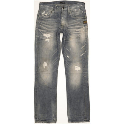 G-Star Attacc Men Blue Straight Regular Jeans W30 L34