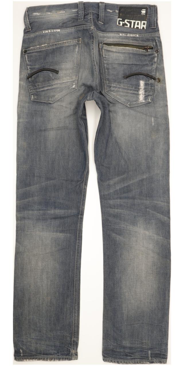 G-Star Attacc Men Blue Straight Regular Jeans W30 L34